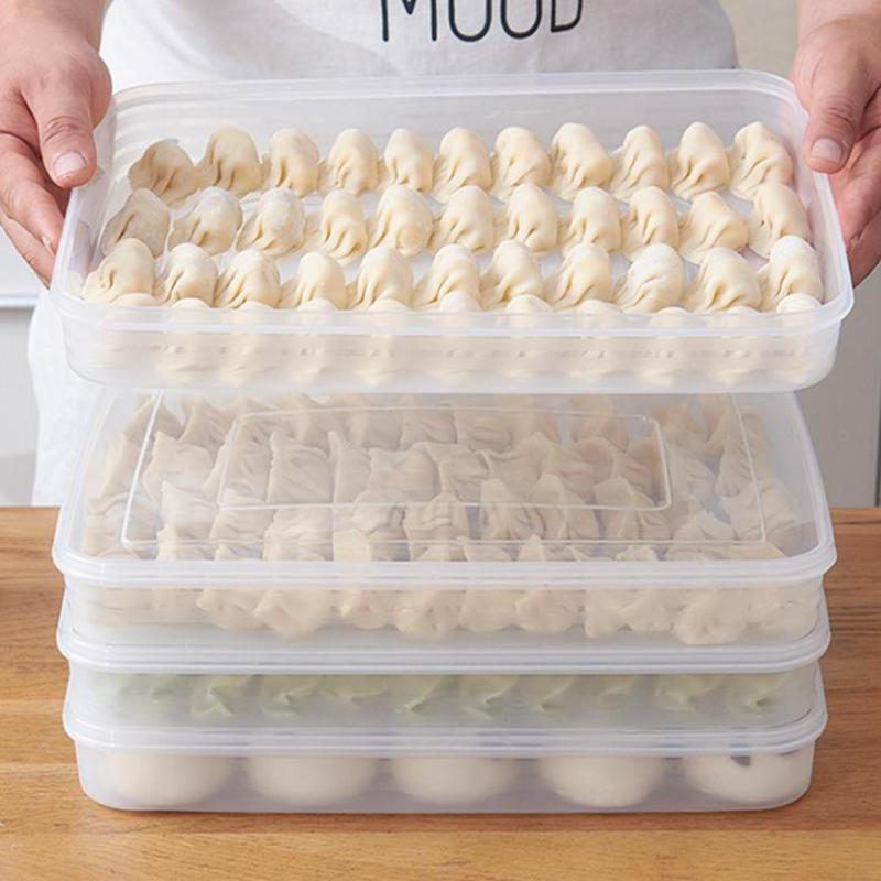 Kitchen Baking Tray Organizer - Transparent Kitchen Storage Box Refrigerator Organizer