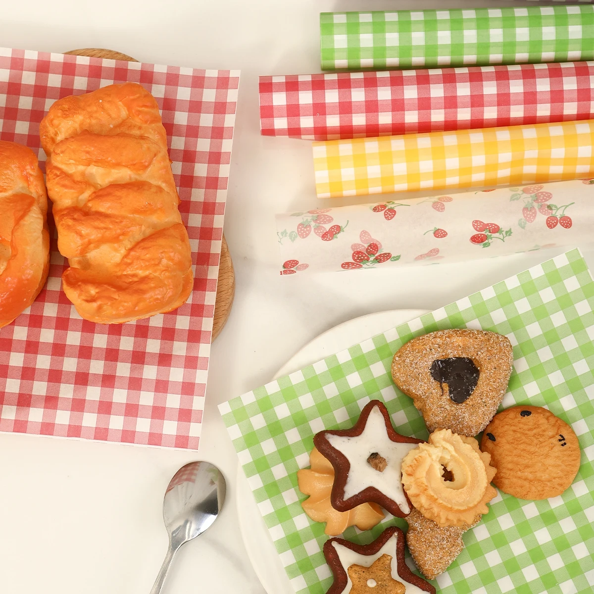 Kitchen Baking Sheets - 50Pcs Oilproof Wrapping Paper for Bread