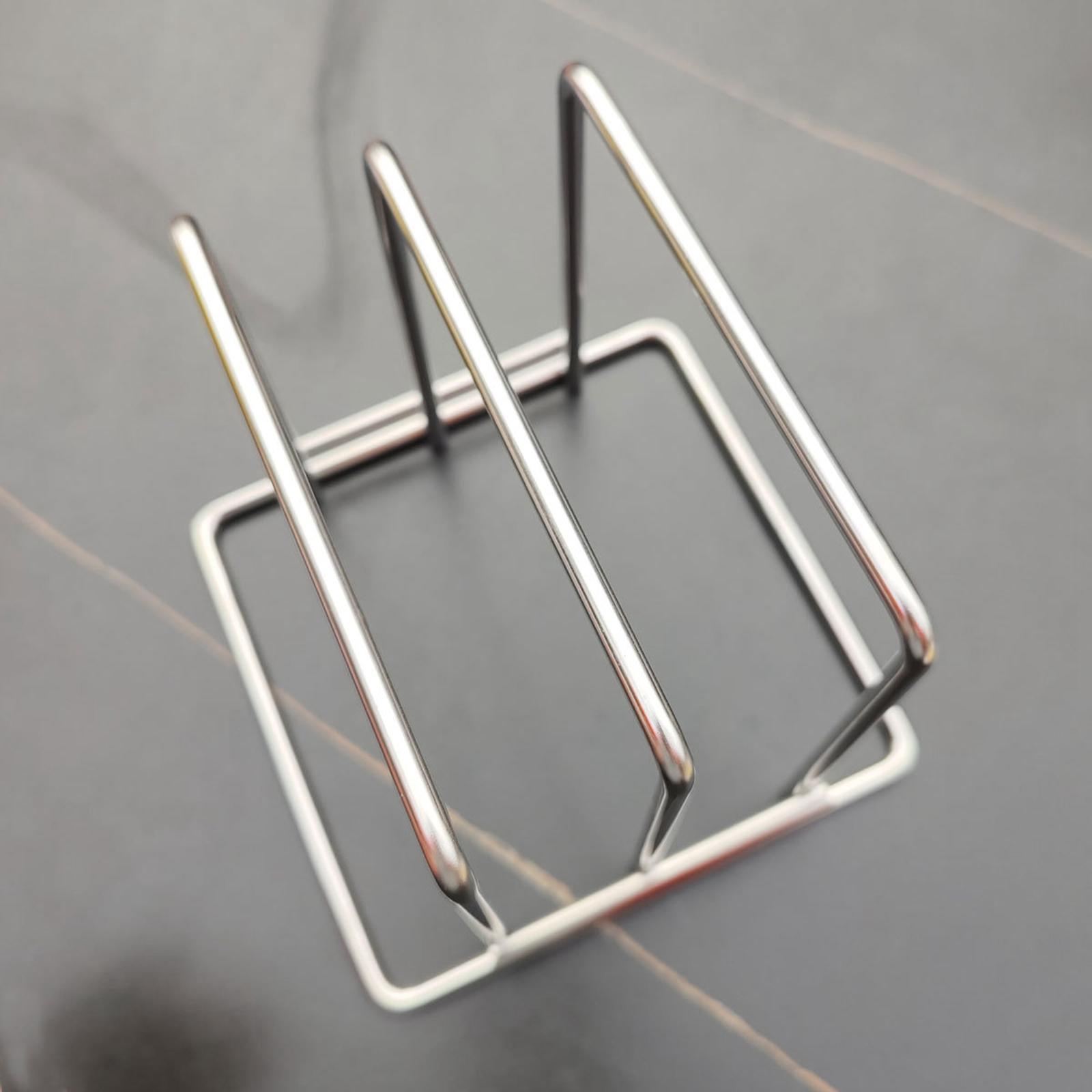 Kitchen Baking Sheet Organizer - Cutting Board Rack Stainless Steel Two