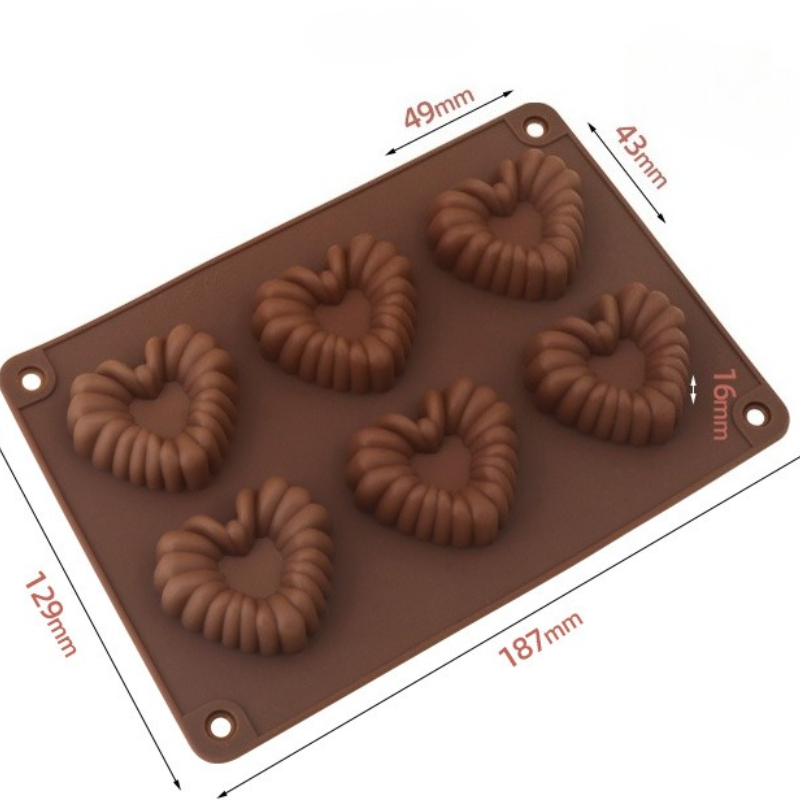 Heart-shaped Silicone Chocolat - Kitchen And Baking Tools 评论和价格