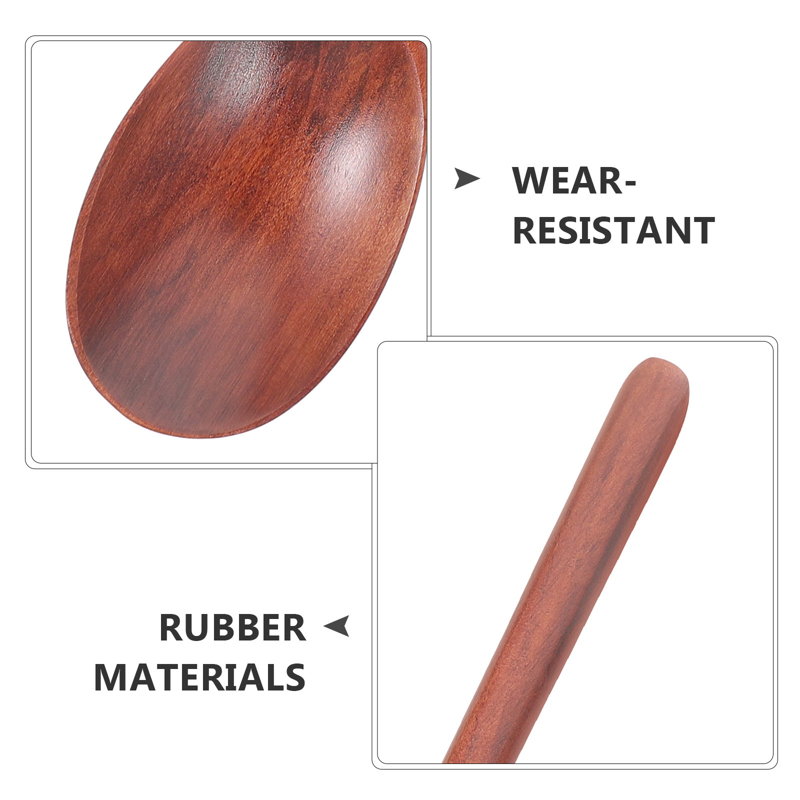 2Pcs Wooden Stirring Spoon Lon - Kitchen Baking Utensils 评论和价格