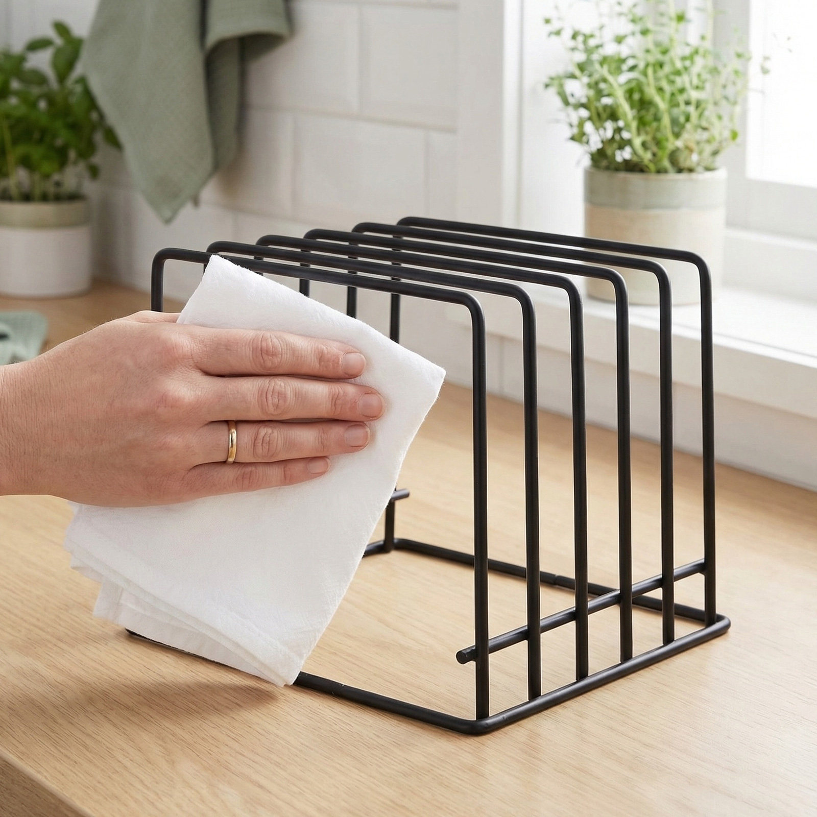 2Pcs Kitchen Cutting Board Rac - Kitchen Baking Sheet Organizer 评论和价格