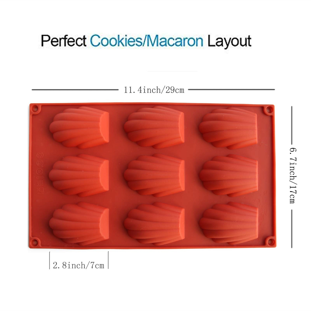 2Pcs/Set Silicone Madeline Coo - Kitchen Baking Utensils 评论和价格