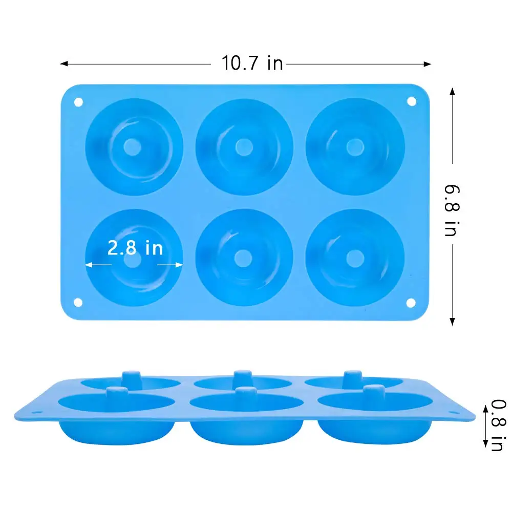 6 Holes Silicone Donut Mold Ba - Kitchen Baking Utensils 评论和价格