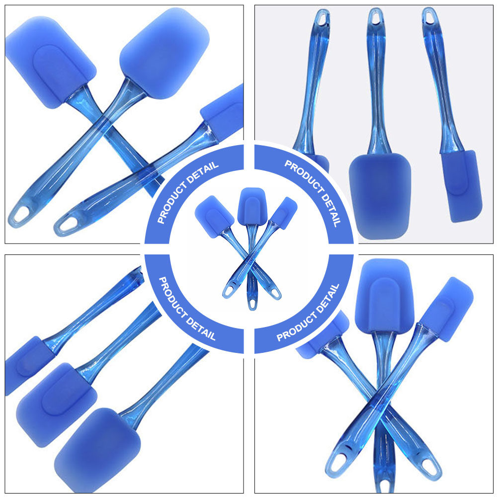 3Pcs Silicone Spatulas Set Hea - Bread Baking Kitchen Utensils 评论和价格