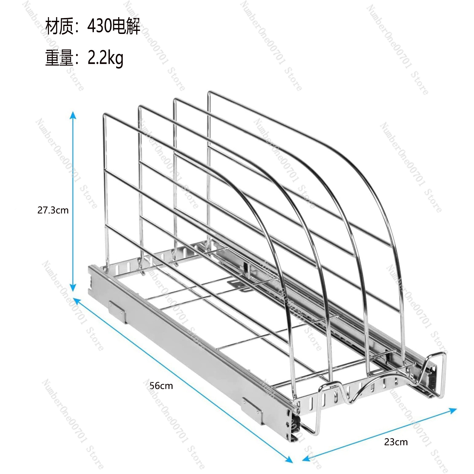 Slide-Out Kitchen Cabinet Orga - Kitchen Baking Sheet Organizer 评论和价格