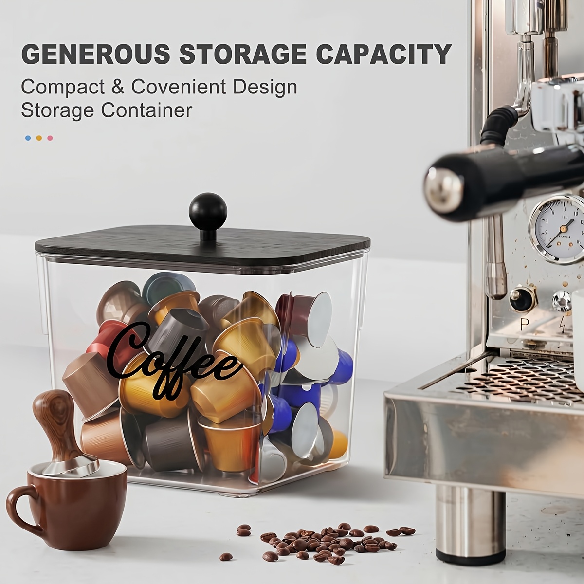 Coffee Pod Holder with Lids Pl - Kitchen Baking Tray Organizer 评论和价格