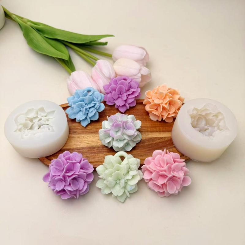 ●Hydrangea Flower Silicone Mol - Kitchen Baking Decor 评论和价格