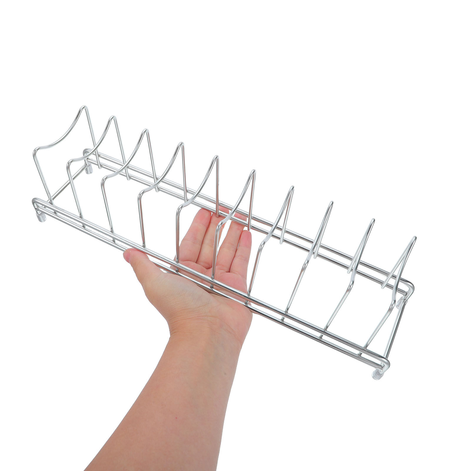 Stainless Pot Lid Organizer 9  - Kitchen Baking Sheet Organizer 评论和价格