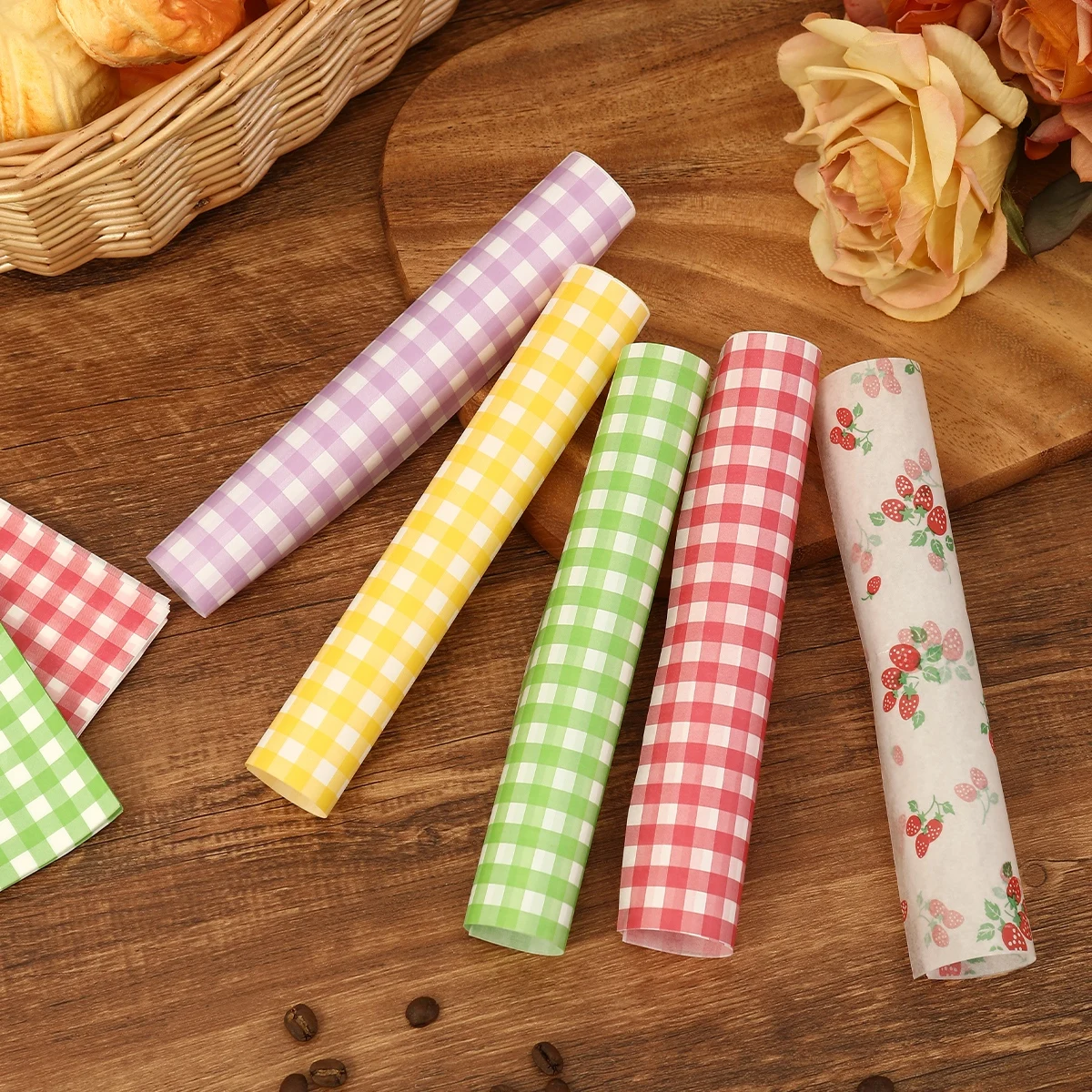 50Pcs Oilproof Wrapping Paper  - Kitchen Baking Sheets 评论和价格