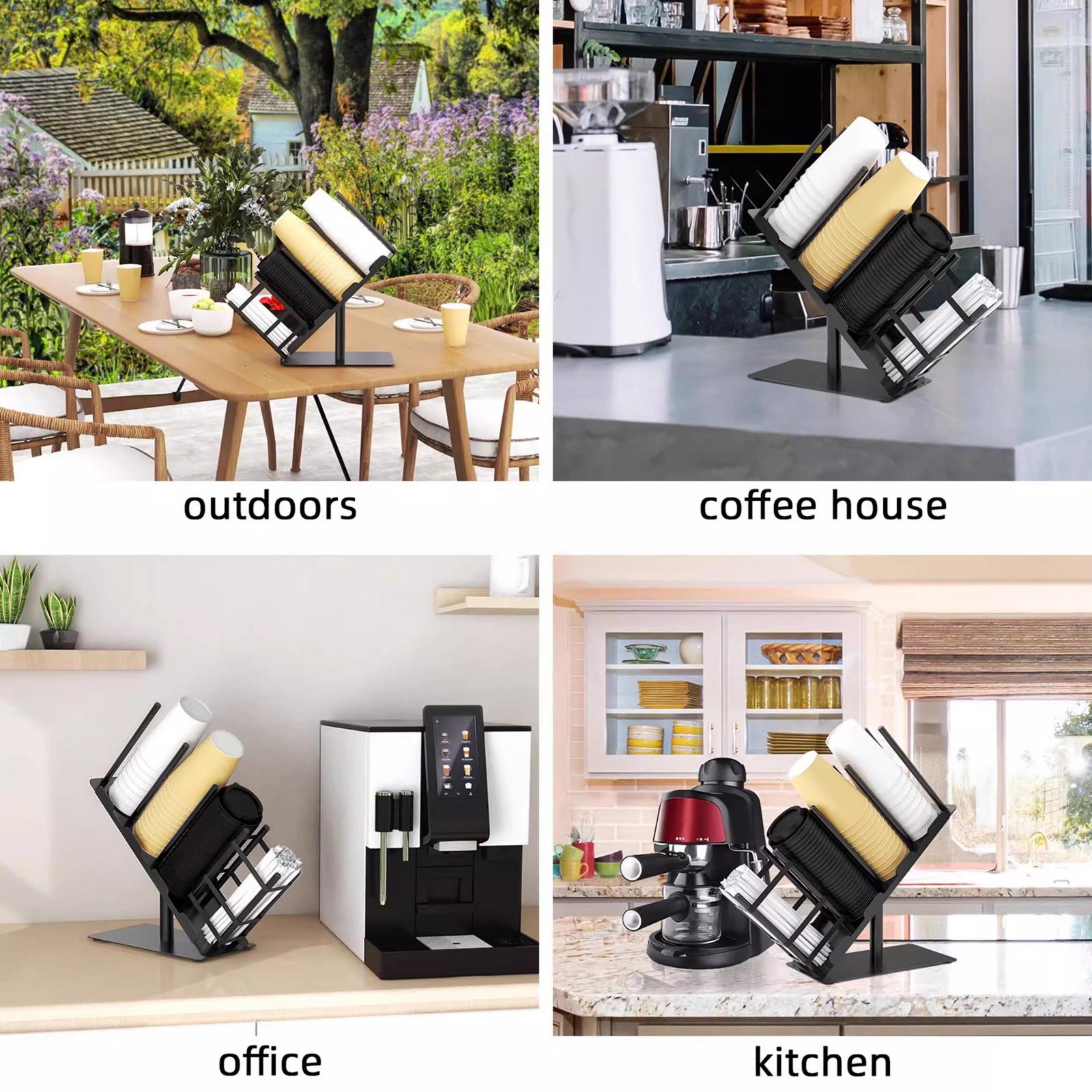 Paper Cup and Lid Holder Stora - Kitchen Baking Sheet Organizer 评论和价格