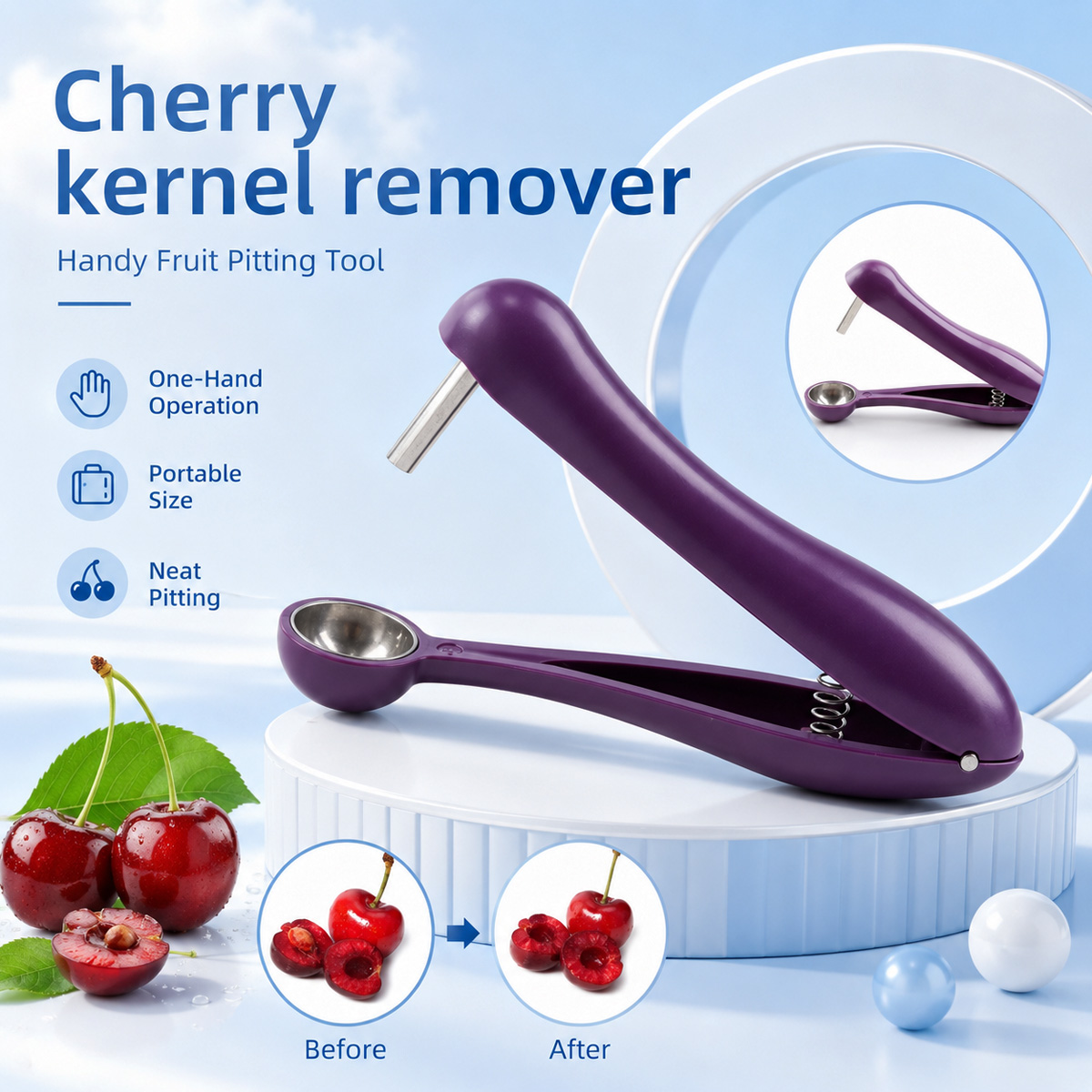 Cherry Kernel Remover Handheld - Kitchen And Baking Tools 评论和价格
