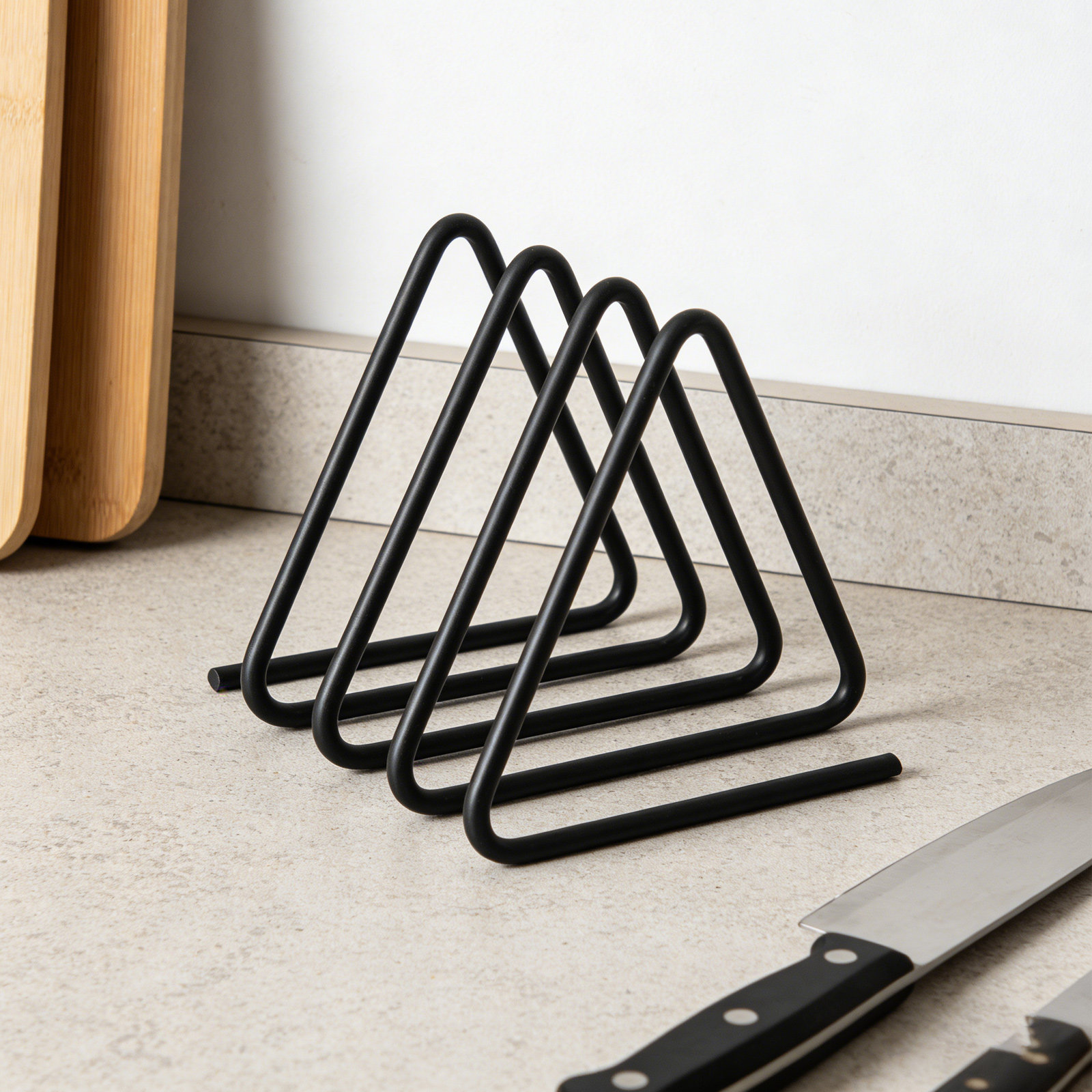 Triangle Cutting Board Holder  - Kitchen Baking Sheet Organizer 评论和价格