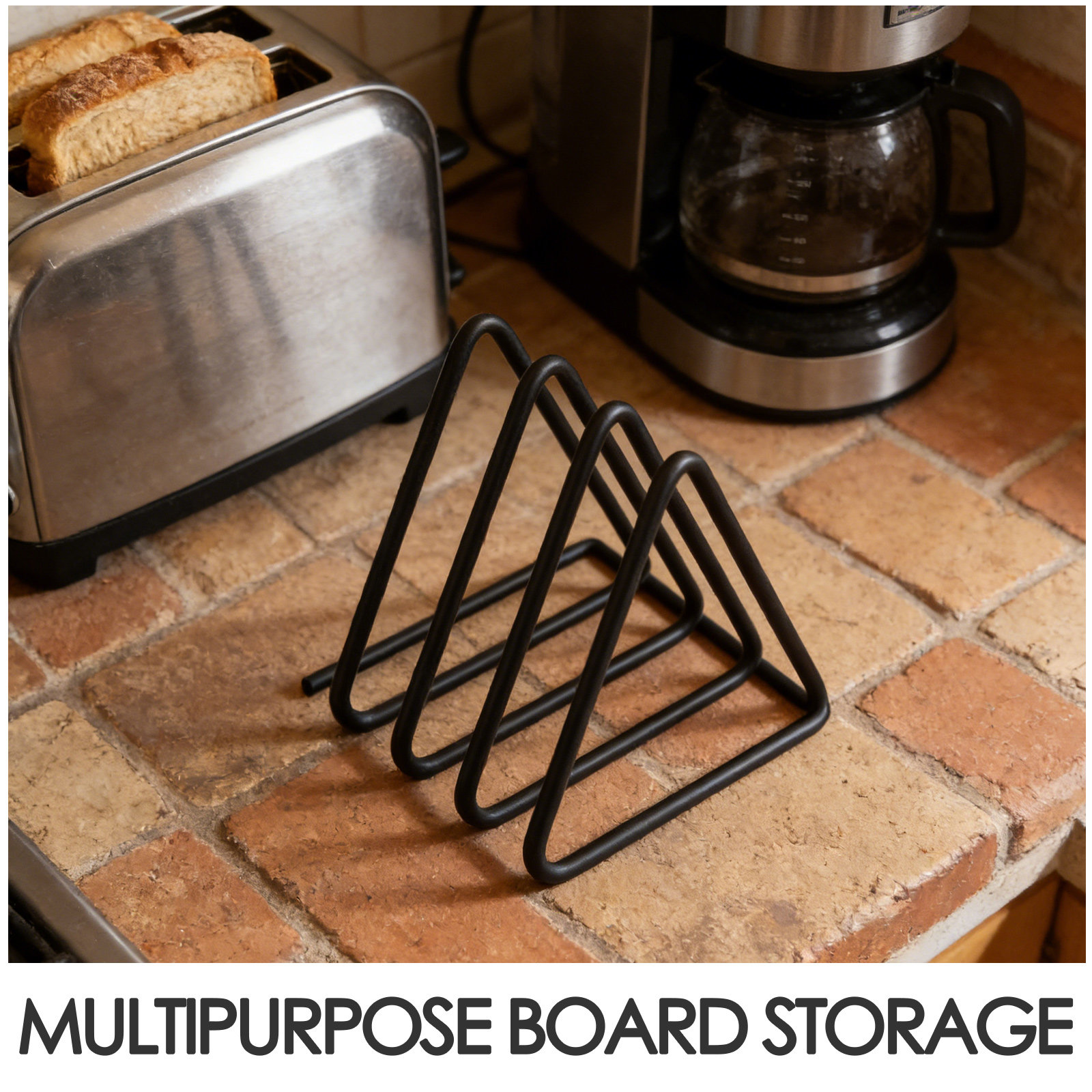 Triangle Cutting Board Holder  - Kitchen Baking Sheet Organizer 评论和价格