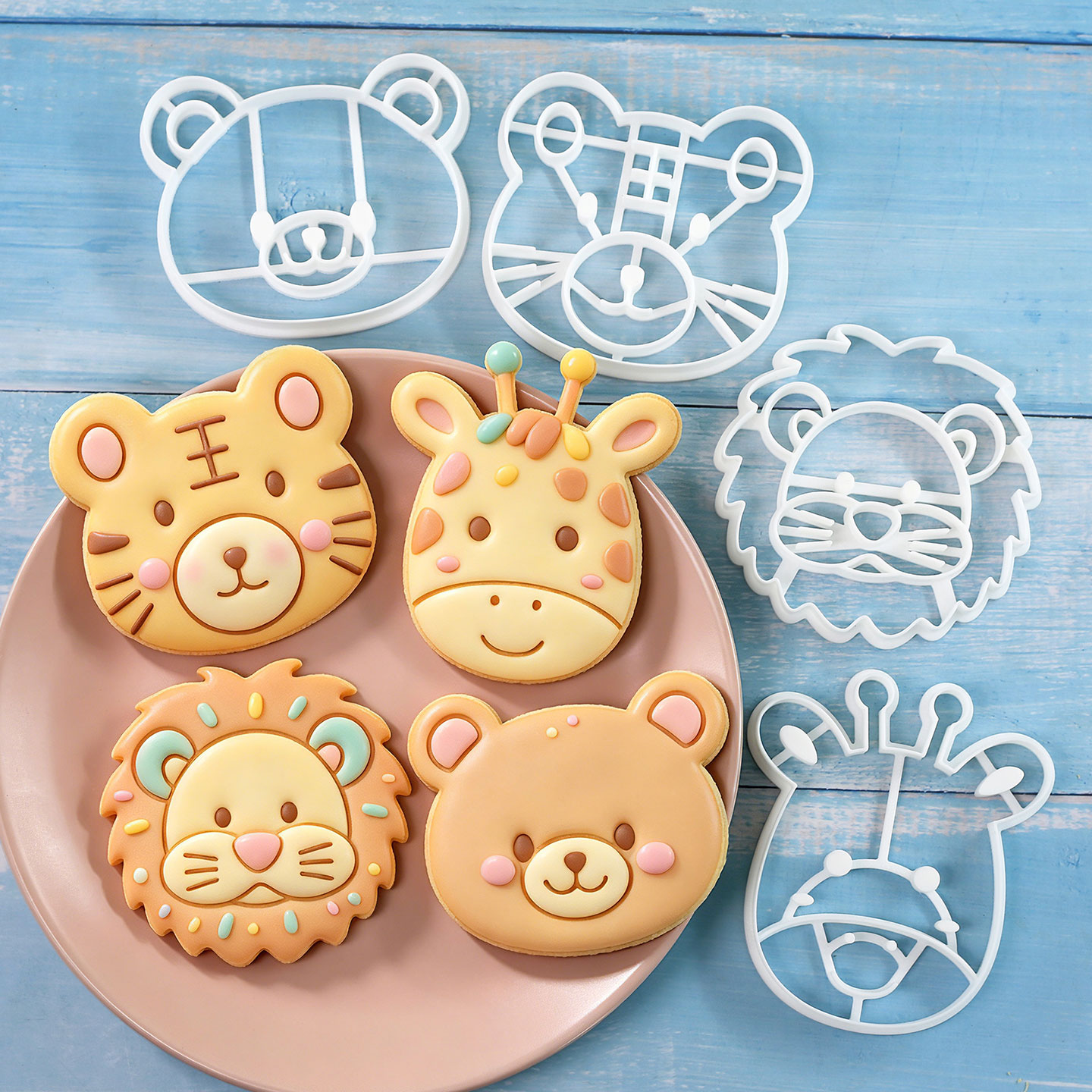 4 Pcs Animal Cookie Cutters Se - Kitchen Appliances For Baking 评论和价格
