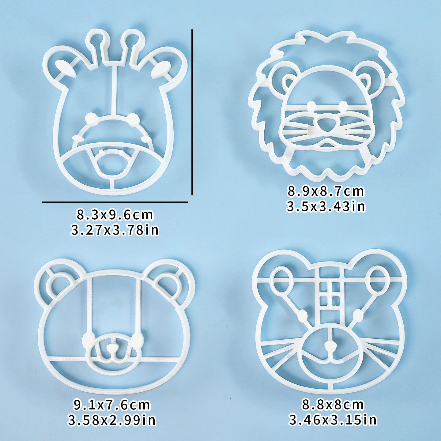 4 Pcs Animal Cookie Cutters Se - Kitchen Appliances For Baking 评论和价格