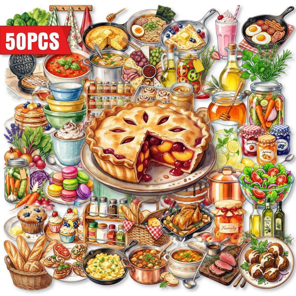 50Pcs Clear PET Kitchen Food S - Kitchen Baking Sheets 评论和价格