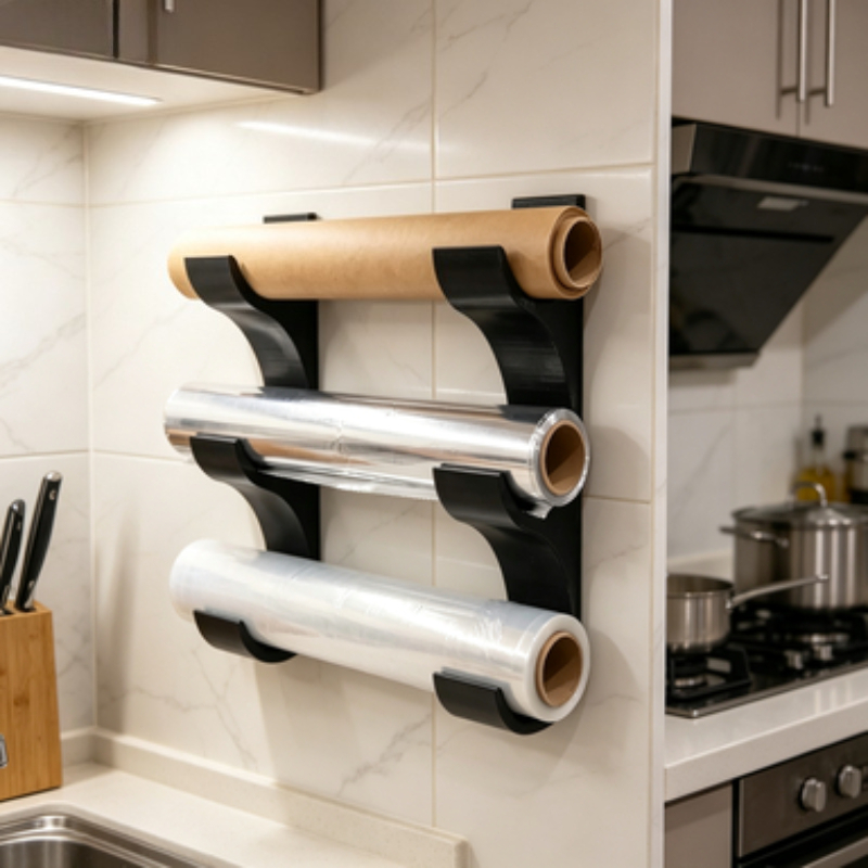 Three Layer Wall Mount Plastic - Kitchen Baking Sheet Organizer 评论和价格