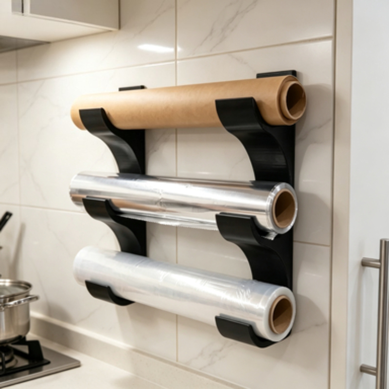 Three Layer Wall Mount Plastic - Kitchen Baking Sheet Organizer 评论和价格