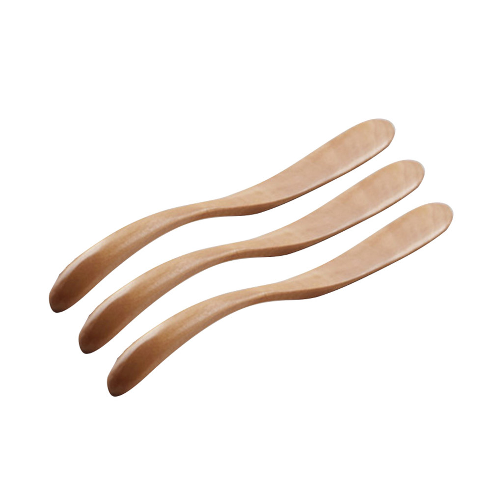 3Pcs Wooden Butter Spreaders N - Kitchen Baking Decor 评论和价格