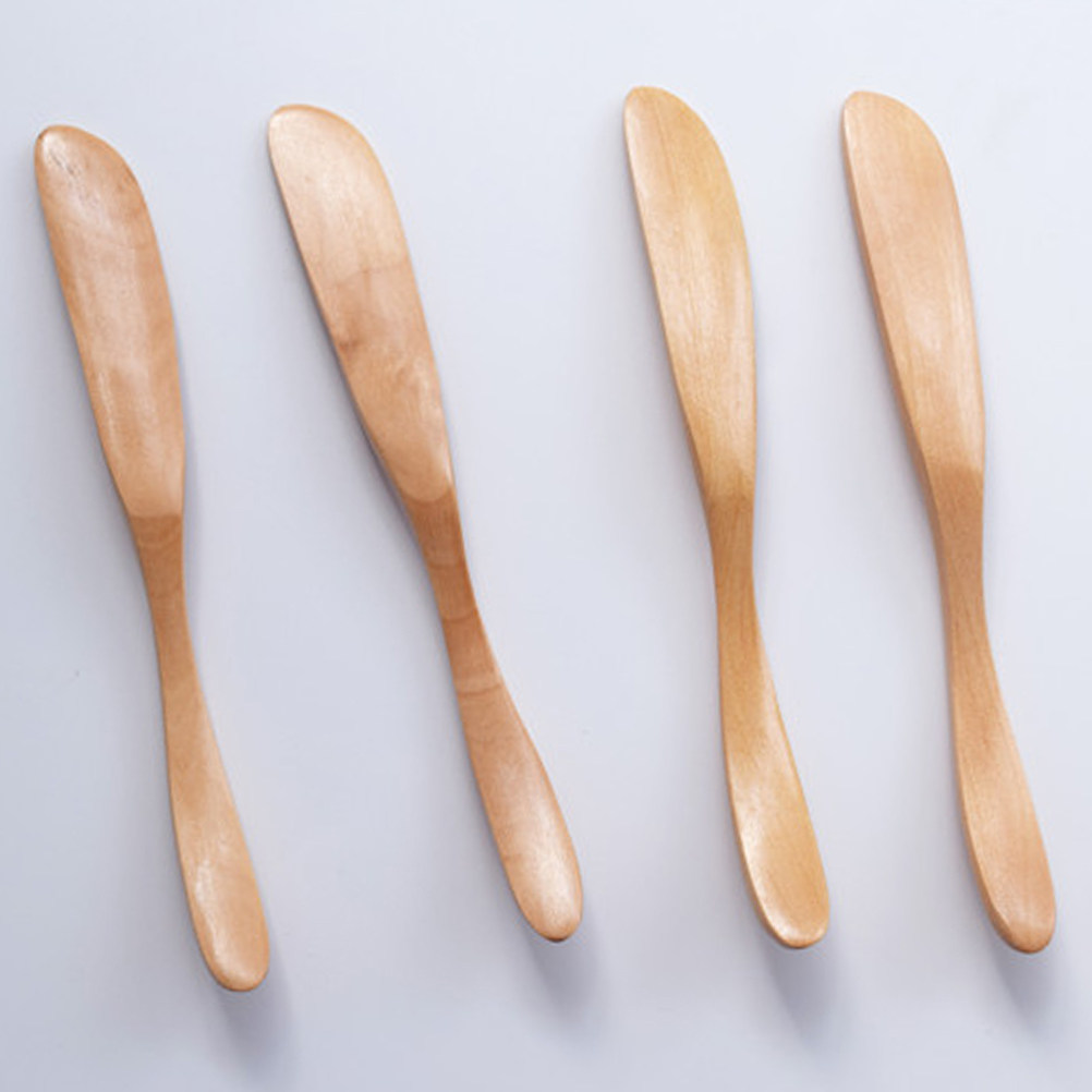 3Pcs Wooden Butter Spreaders N - Kitchen Baking Decor 评论和价格