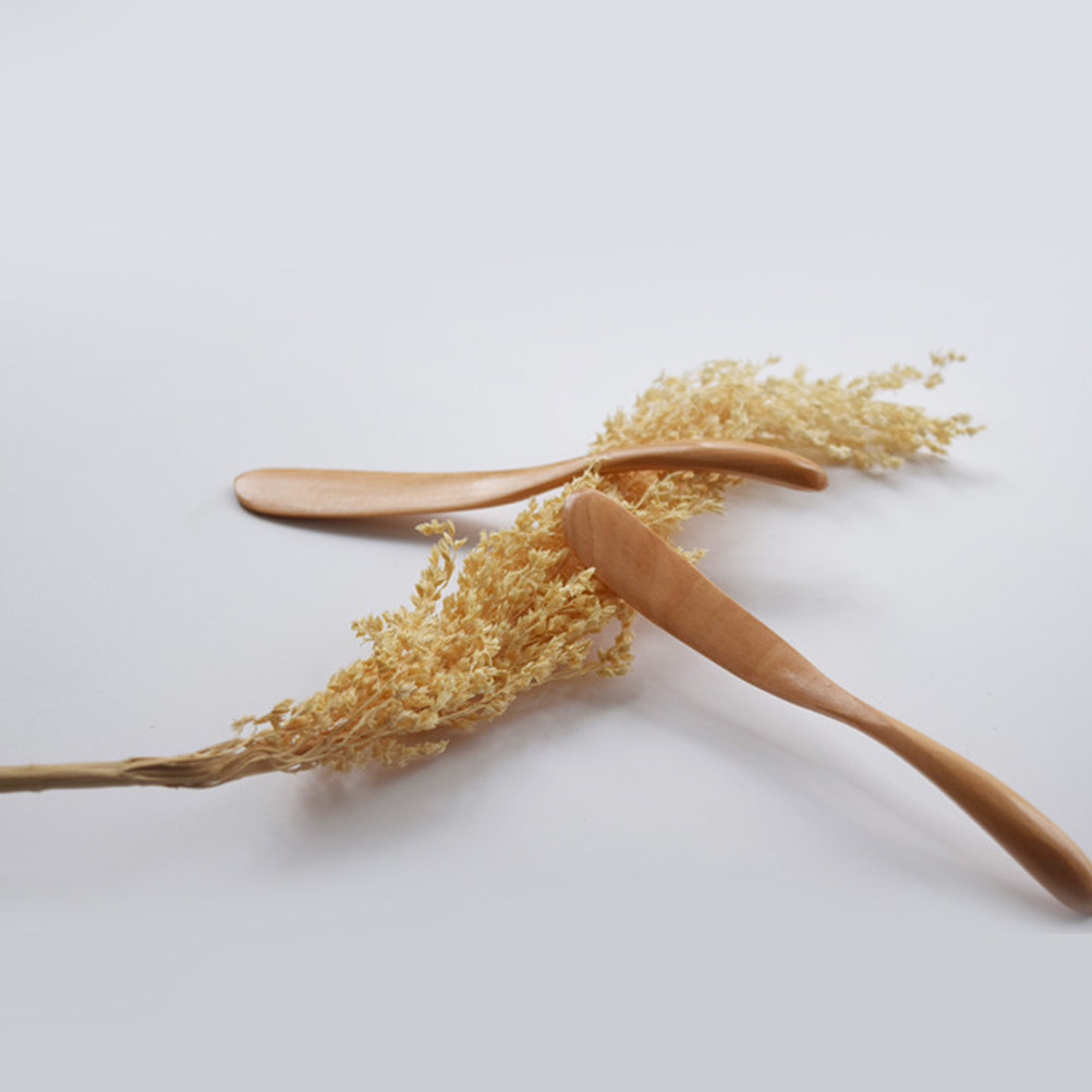 3Pcs Wooden Butter Spreaders N - Kitchen Baking Decor 评论和价格