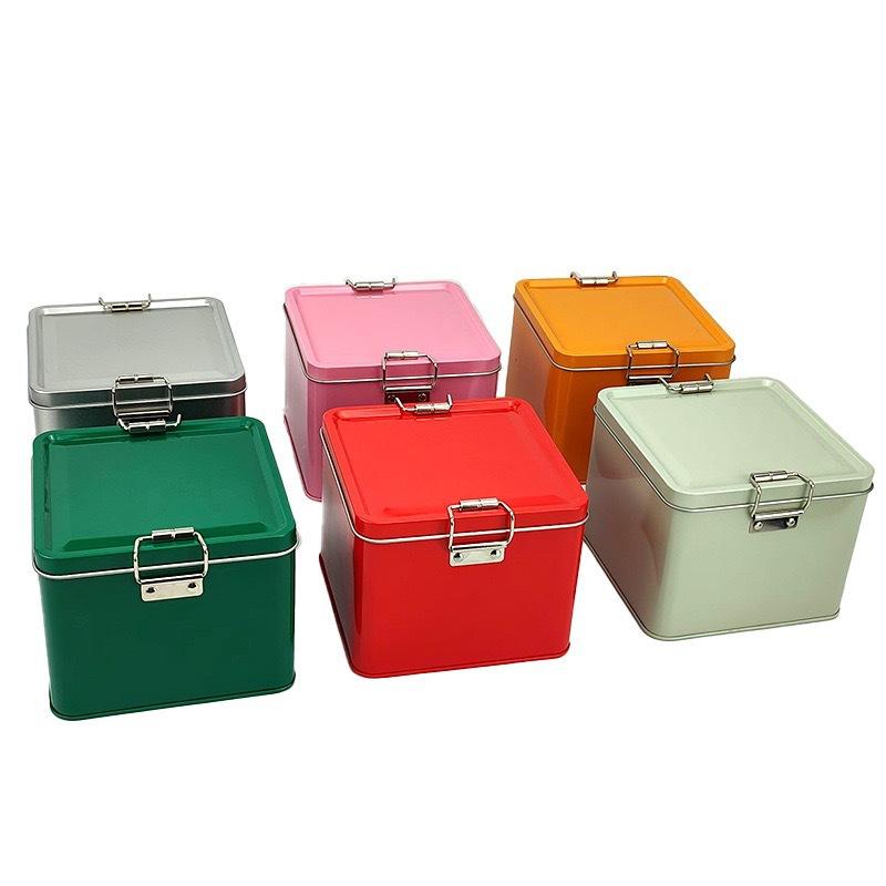 Square Tinplate Cookie Tins Bo - Kitchen Baking Tray Organizer 评论和价格