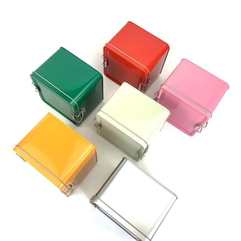 Square Tinplate Cookie Tins Bo - Kitchen Baking Tray Organizer 评论和价格