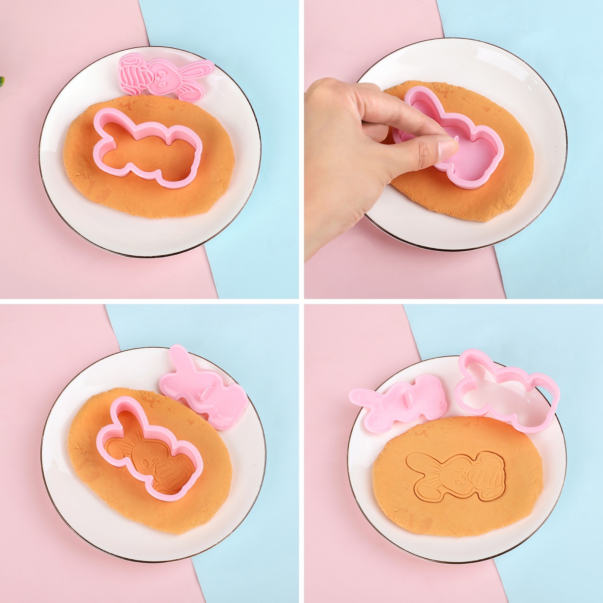 6pcs/Set Easter Bunny Cookie C - Kitchen Baking Decor 评论和价格