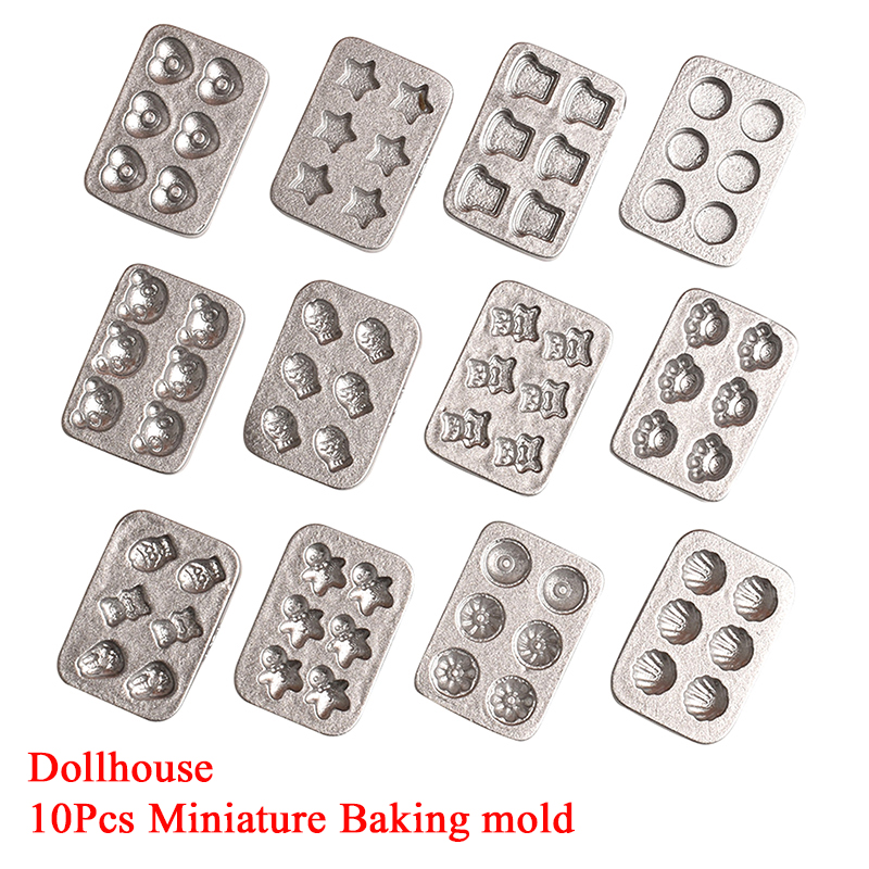 10pcs Doll House Miniature Min - Kitchen Baking Decor 评论和价格