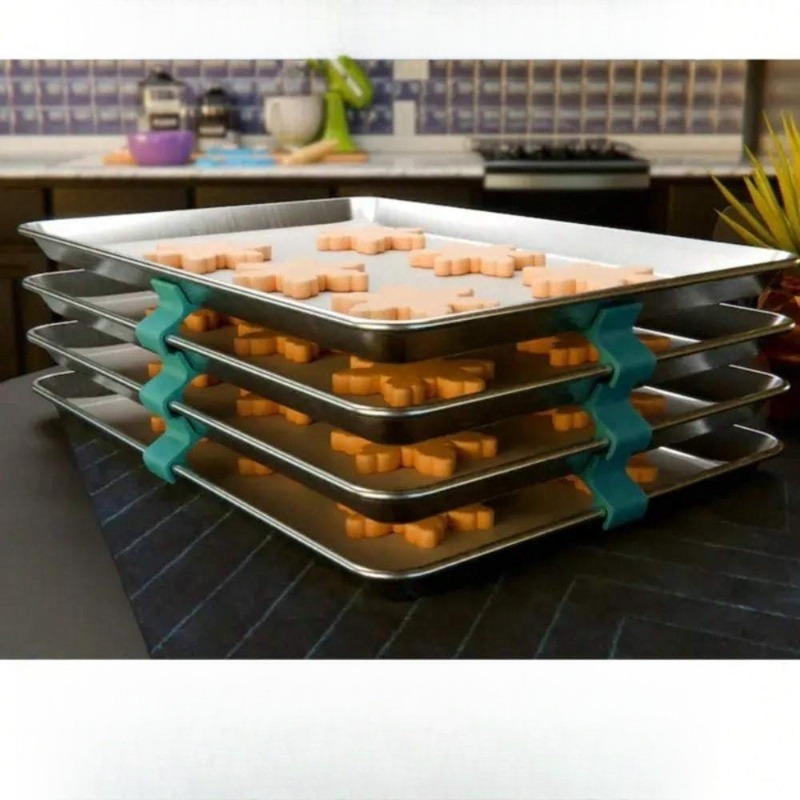 Stackable Cookie Sheet Organiz - Kitchen Baking Sheet Organizer 评论和价格