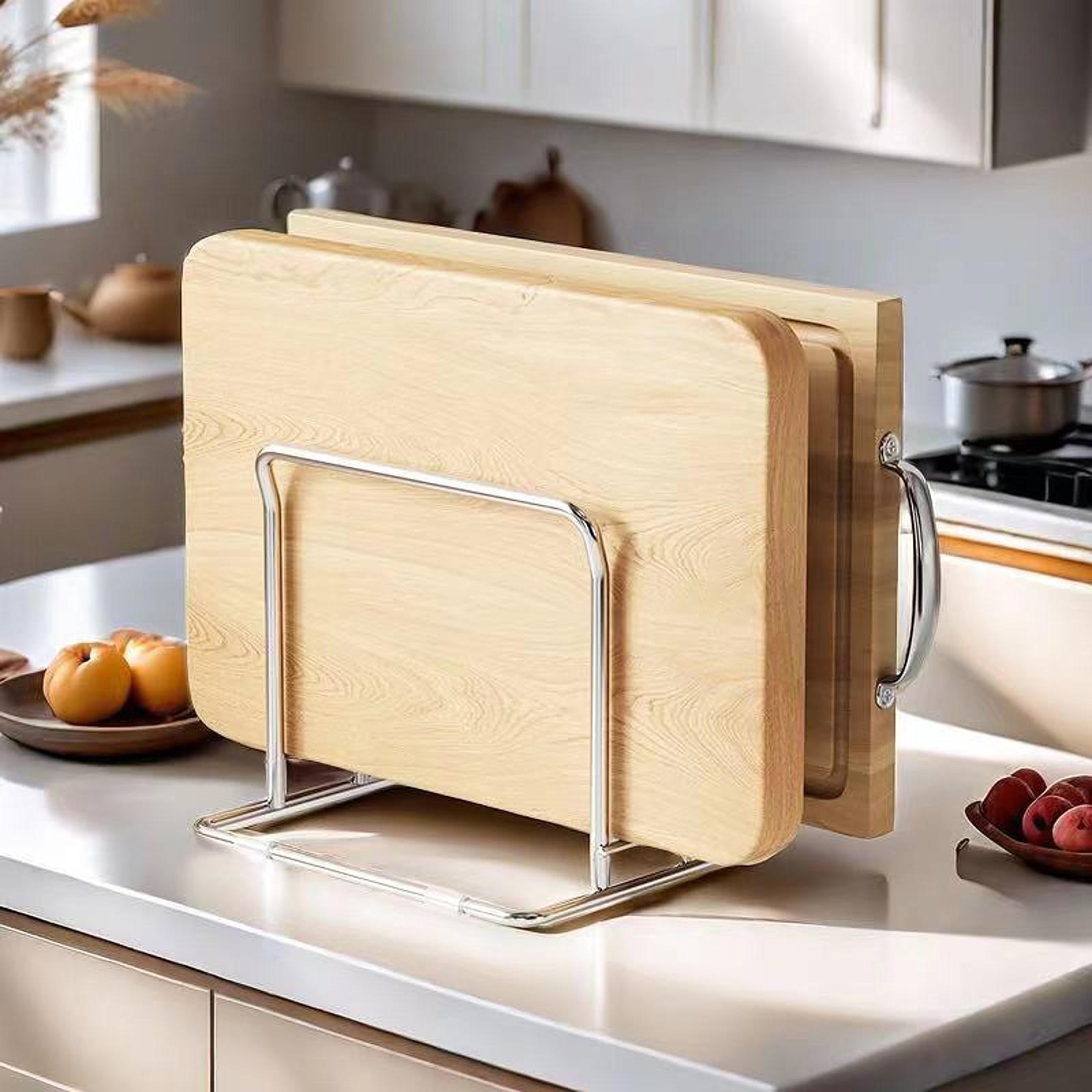 Cutting Board Rack Pots Pan Li - Kitchen Baking Sheet Organizer 评论和价格