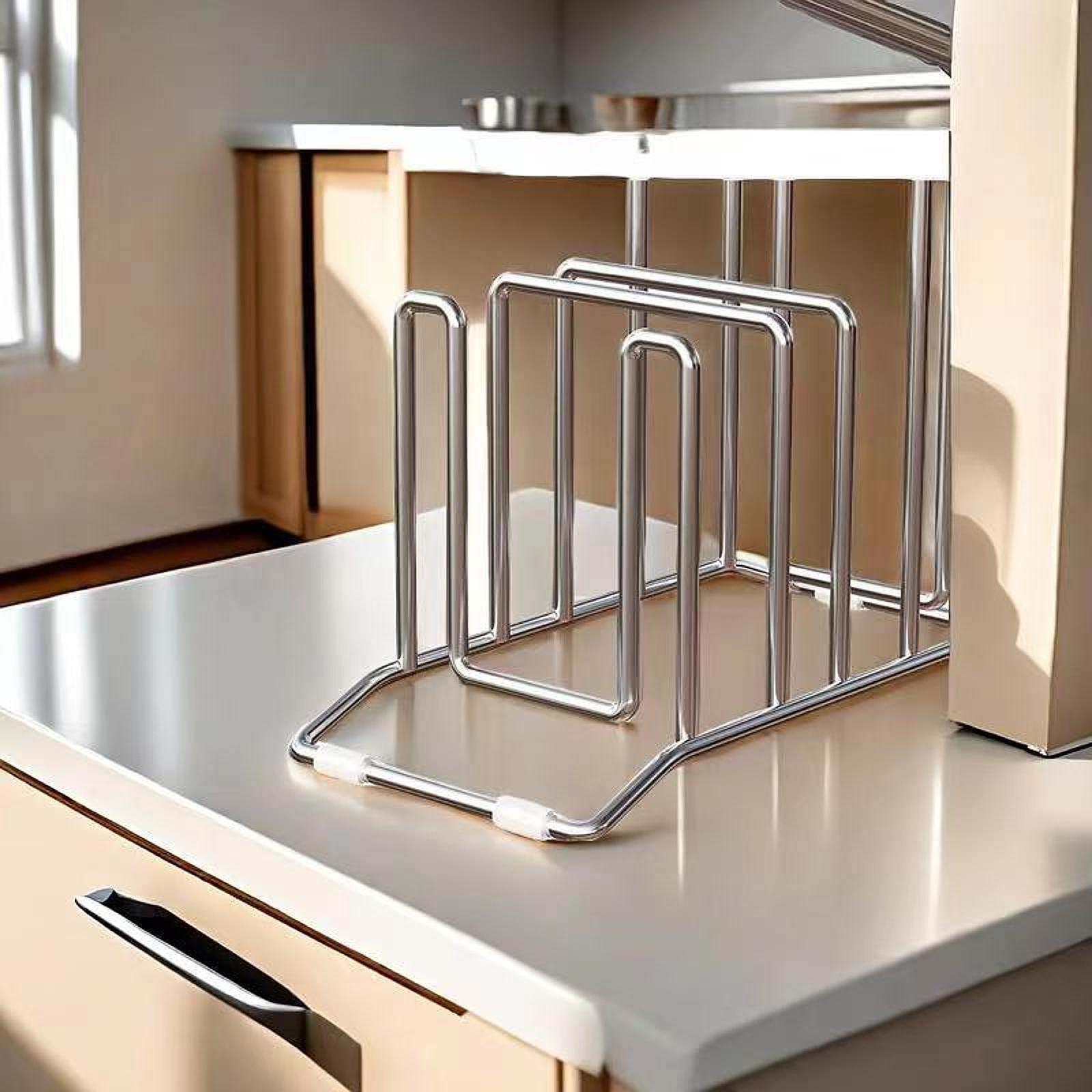 Cutting Board Rack Pots Pan Li - Kitchen Baking Sheet Organizer 评论和价格