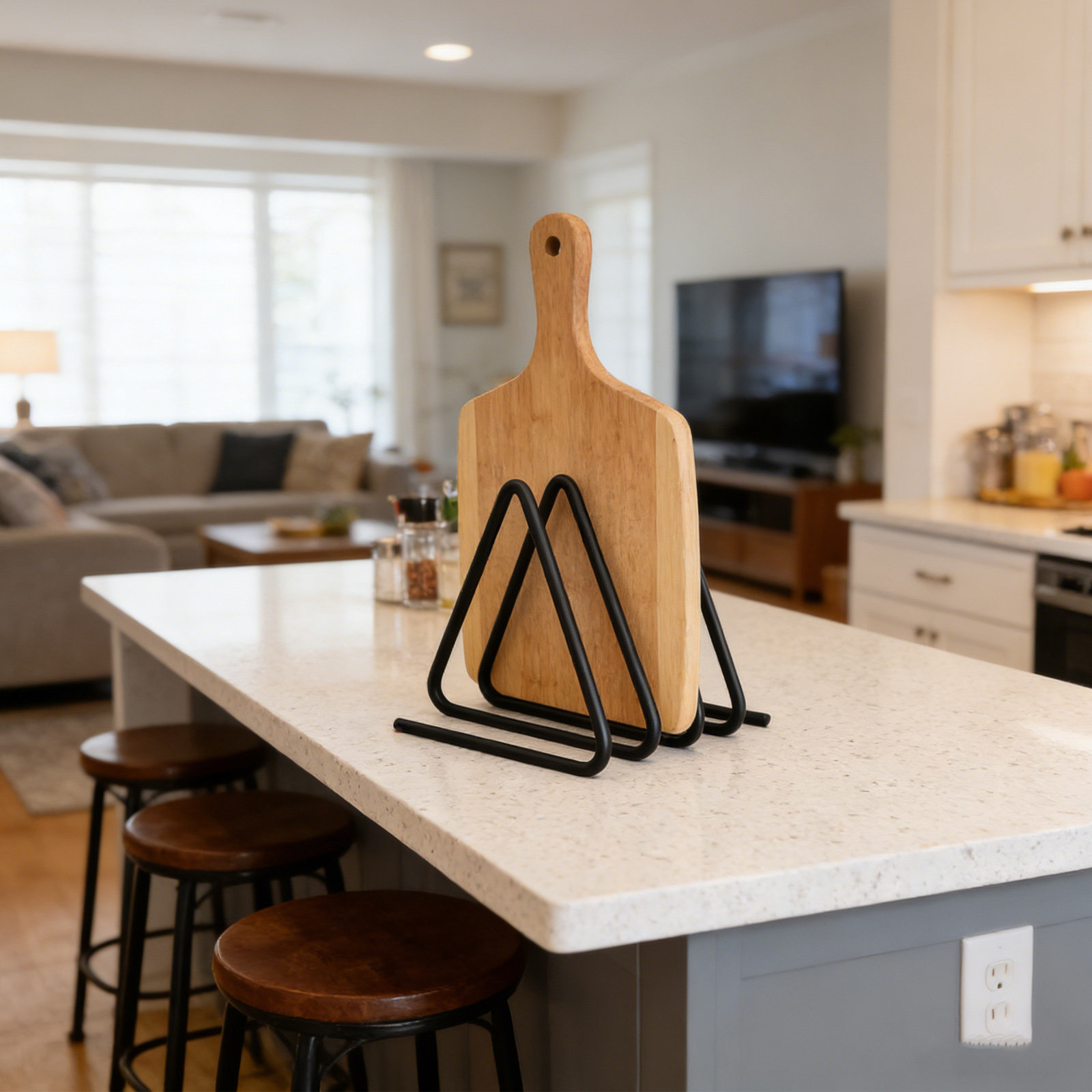 Triangle Cutting Board Holder  - Kitchen Baking Sheet Organizer 评论和价格