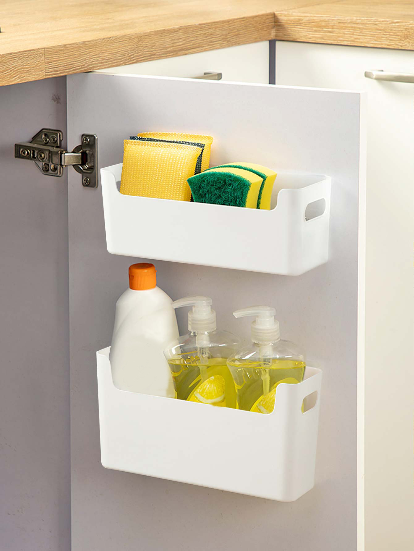 Punch Free Cabinet Door Organi - Kitchen Baking Tray Organizer 评论和价格