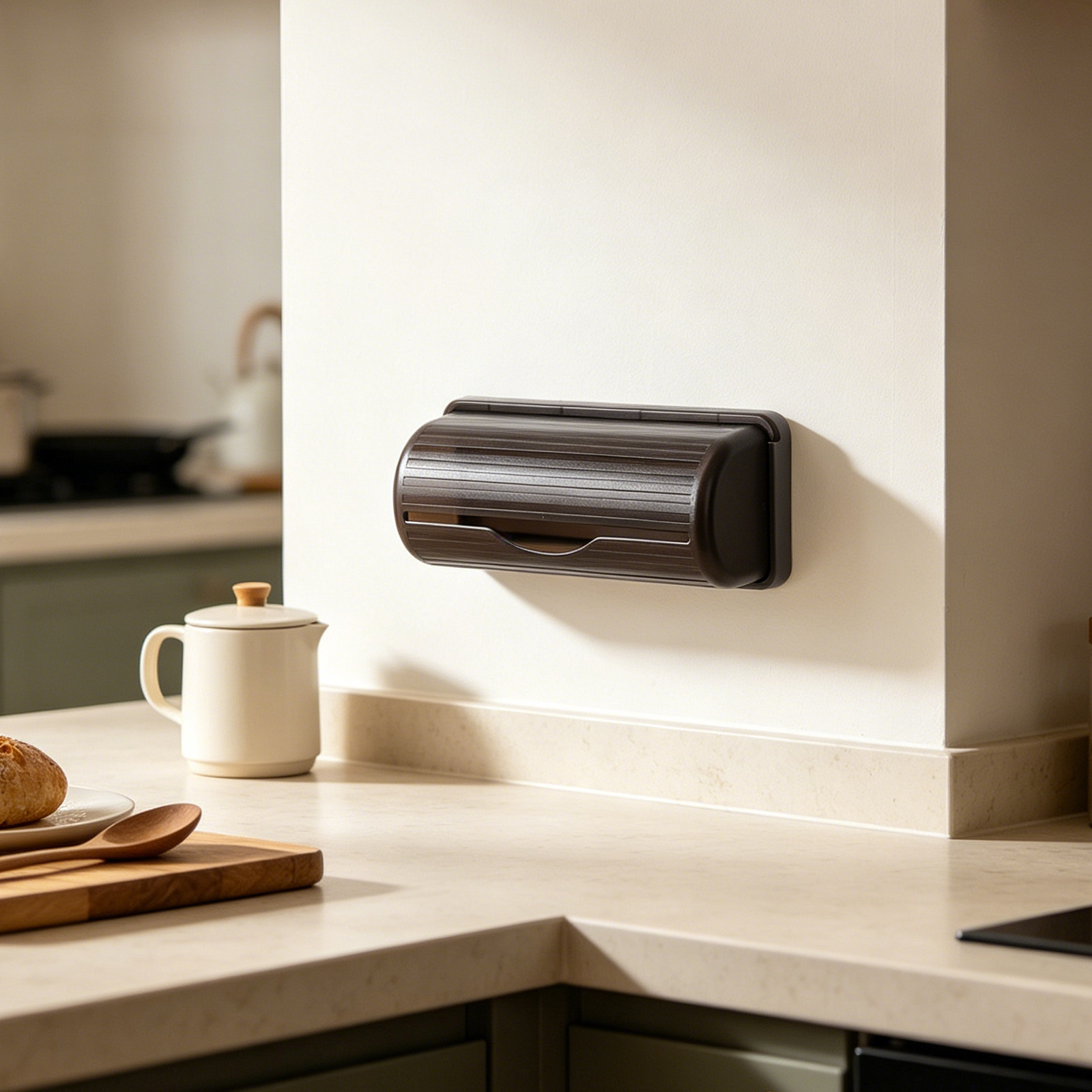 Wall Mounted Trash Bag Holder  - Kitchen Baking Tray Organizer 评论和价格