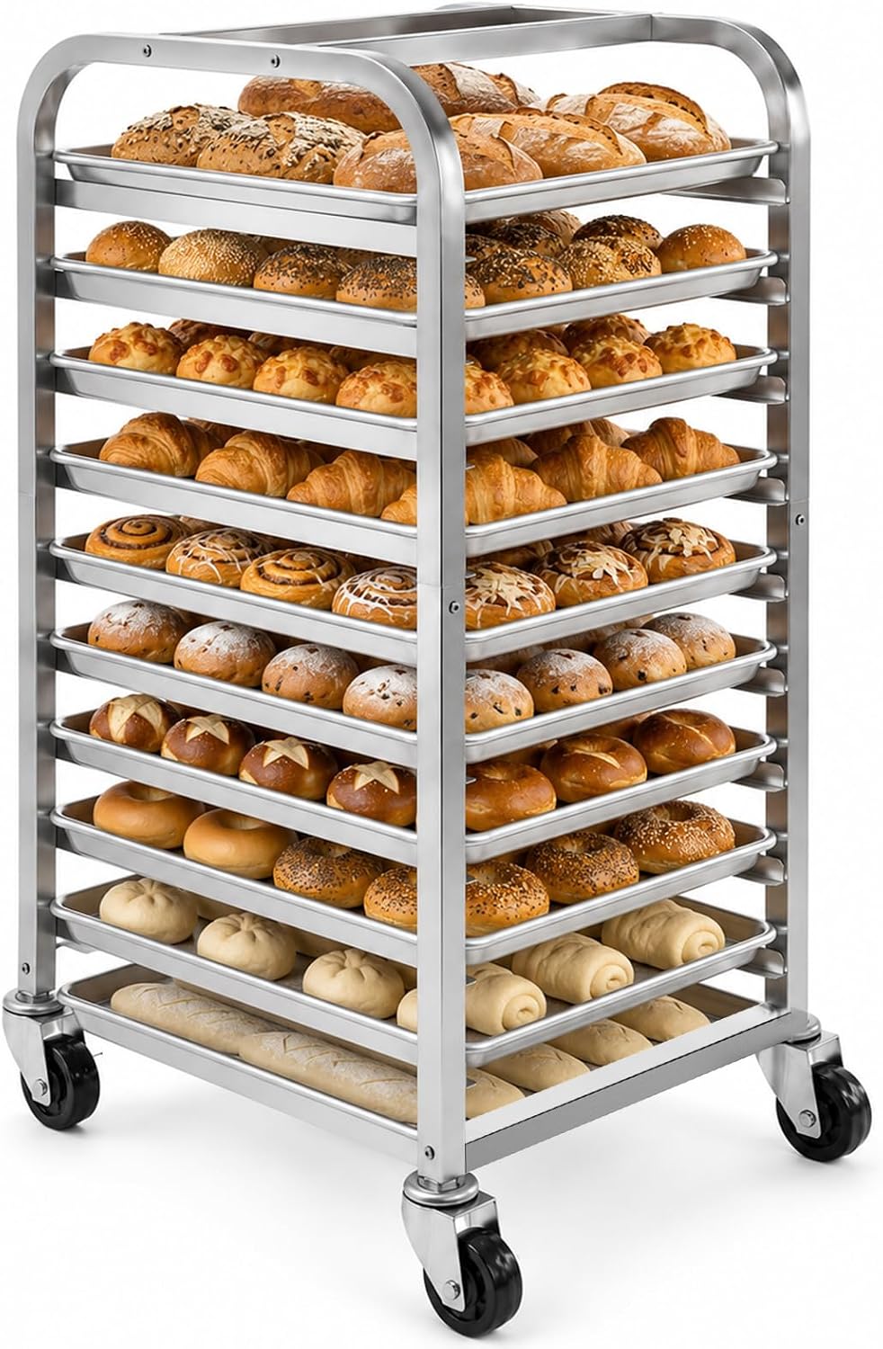 10 Tier Stainless Steel Sheet  - Kitchen Baking Sheet Organizer 评论和价格