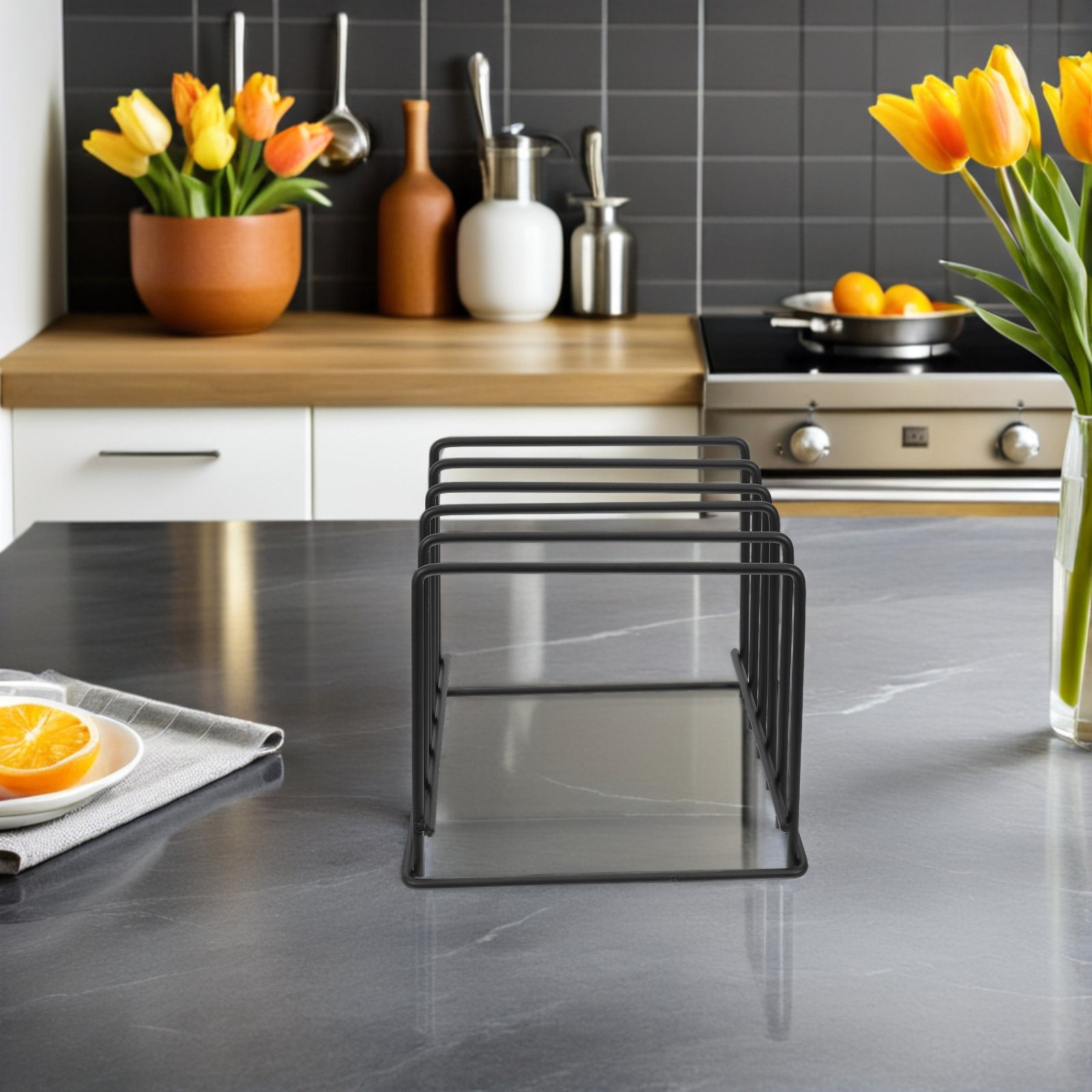 2Pcs Countertop Chopping Board - Kitchen Baking Tray Organizer 评论和价格