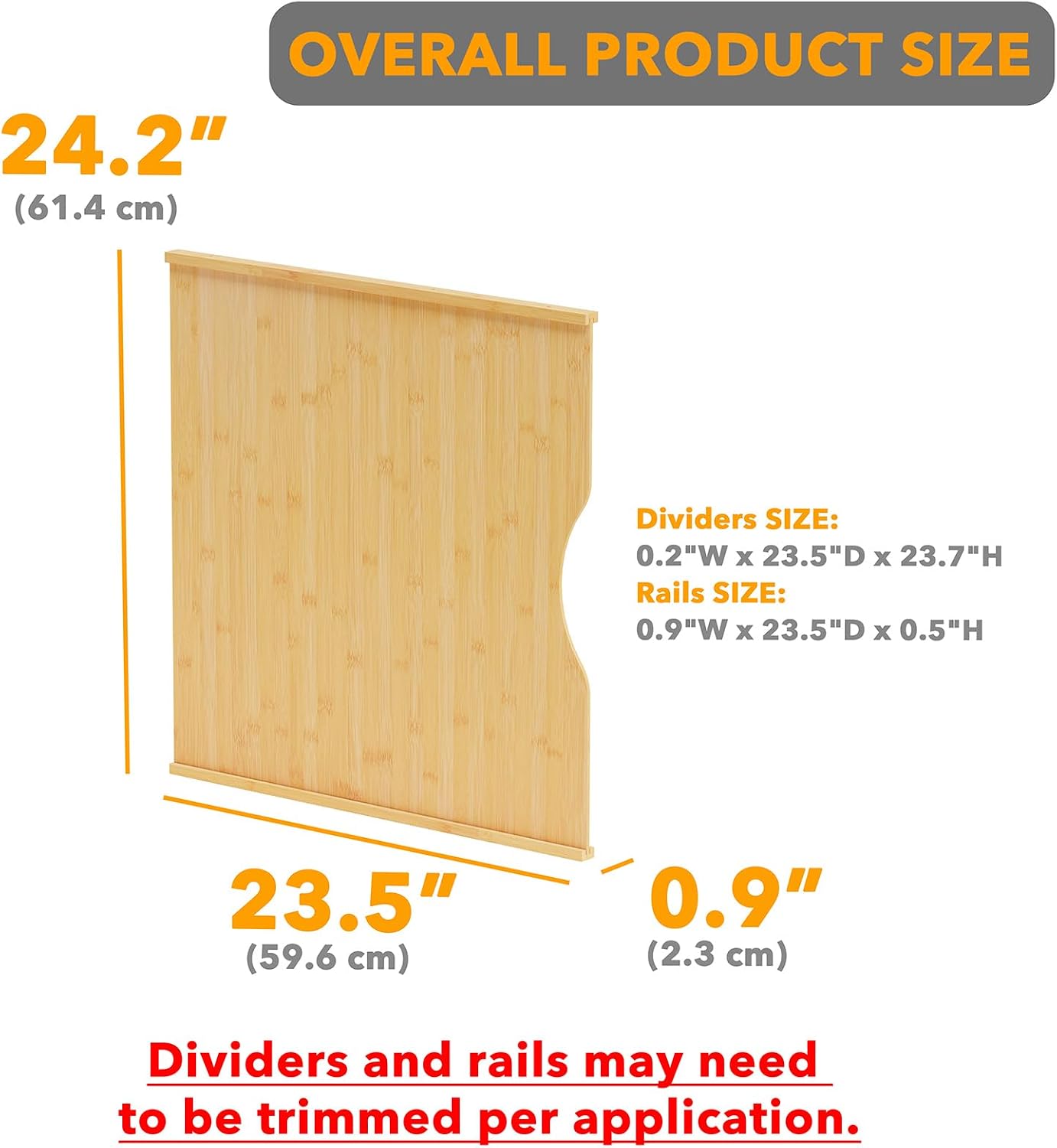 10 Pack Bamboo Tray Dividers f - Kitchen Baking Sheet Organizer 评论和价格